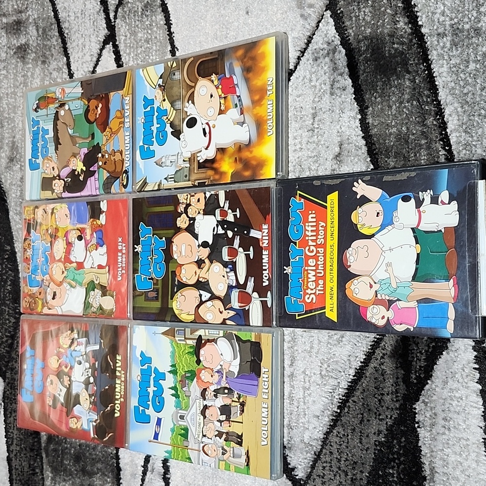FAMILY GUY VOLUME 5-6-7-8-9-10 & THE UNTOLD STORY STEWIE GRIFFIN DVD SETS BUNDLE